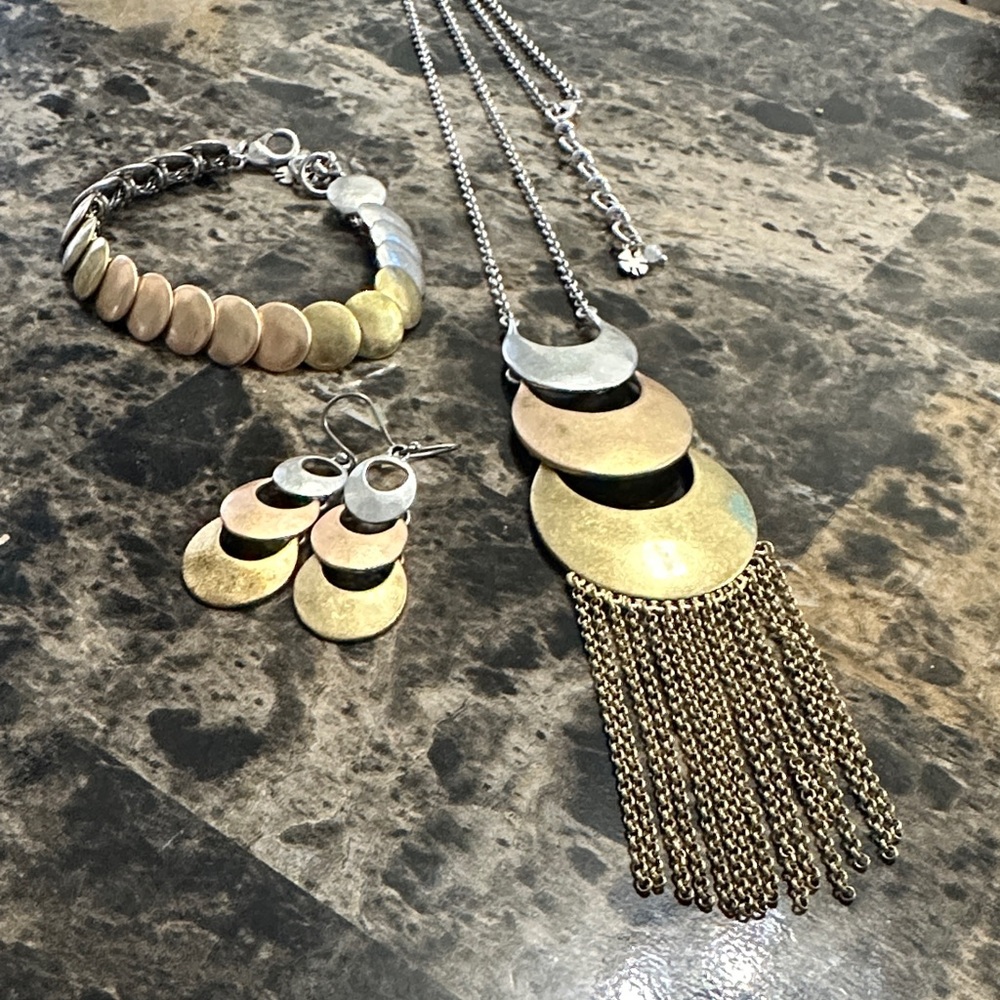 Lucky Brand Tricolor Jewelry Set